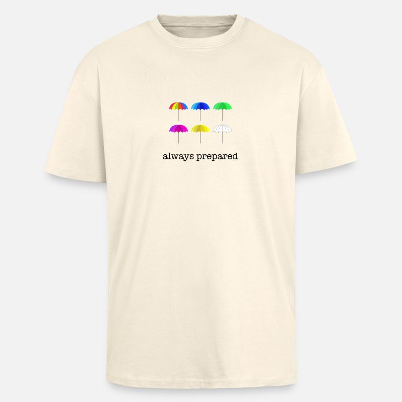Regenschirme Herbst Geschenkidee - Oversized Heavyweight Unisex T-Shirt - Creme