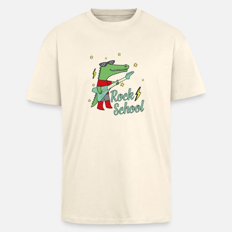 Rock School Schulbeginn Schulanfang Geschenkidee - Oversized Heavyweight Unisex T-Shirt - Creme