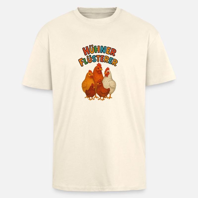Hühner Flüsterer - Oversized Heavyweight Unisex T-Shirt - Creme