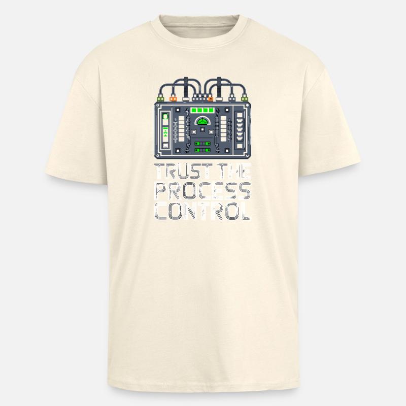 Trust The Process Control Prozessleittechnik - Unisex Oversized Heavyweight T-shirt - creme