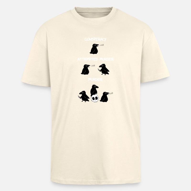 Conspiracy - Attempted Murder - Murder - Unisex Oversized Heavyweight T-shirt - creme