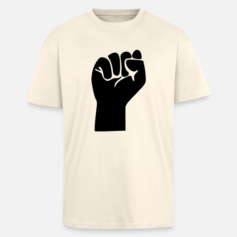 Faust / Revolution - Oversized Heavyweight Unisex T-Shirt - Creme