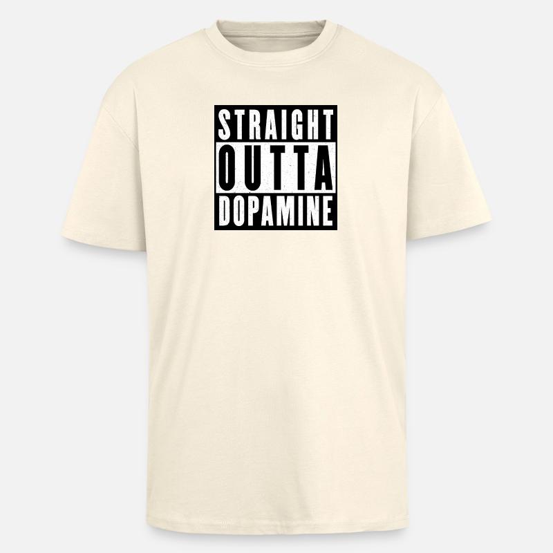Dopamine Boost Bold Typography - Unisex Oversized Heavyweight T-shirt - creme