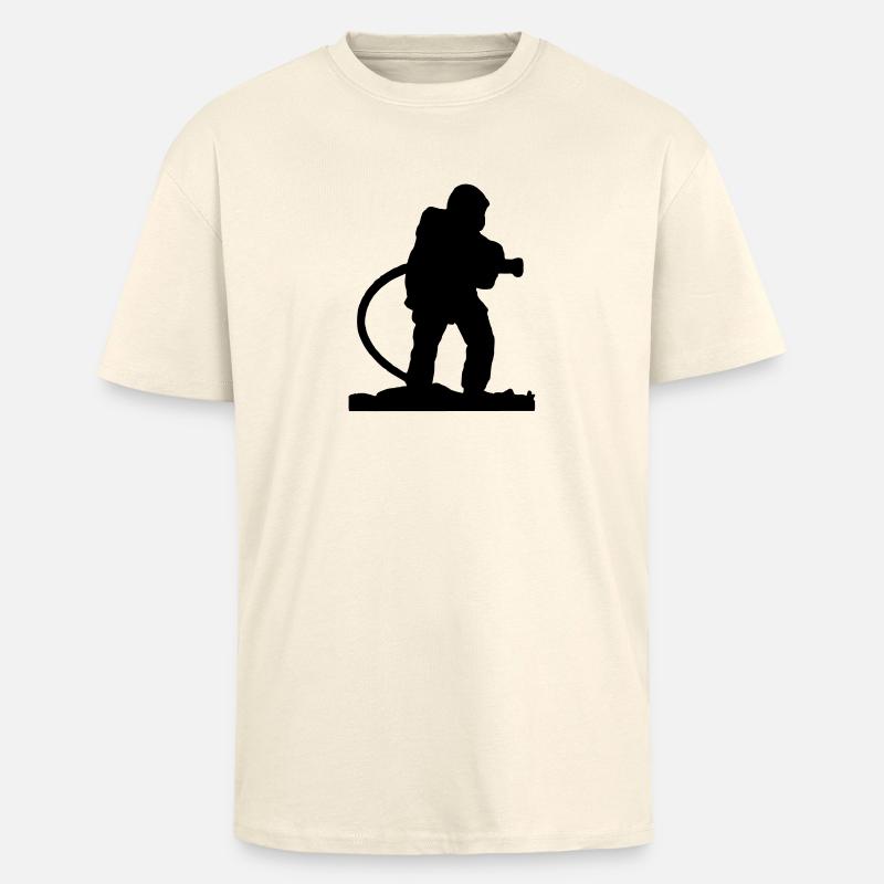 Un Pompiers à la lance - T-shirt unisexe oversize épais - crème