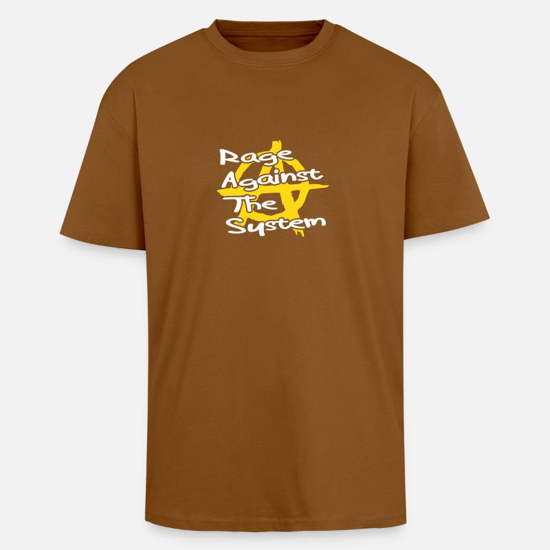 Anarchy__V007 - T-shirt unisexe oversize épais - toffee