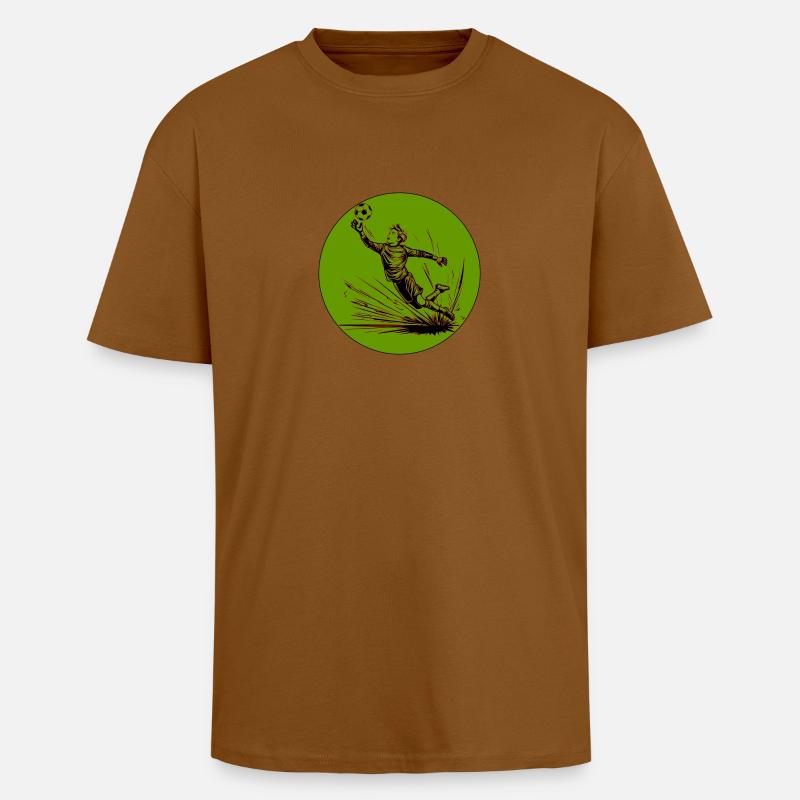 Torwart (grün-schwarz) - Oversized Heavyweight Unisex T-Shirt - Toffee