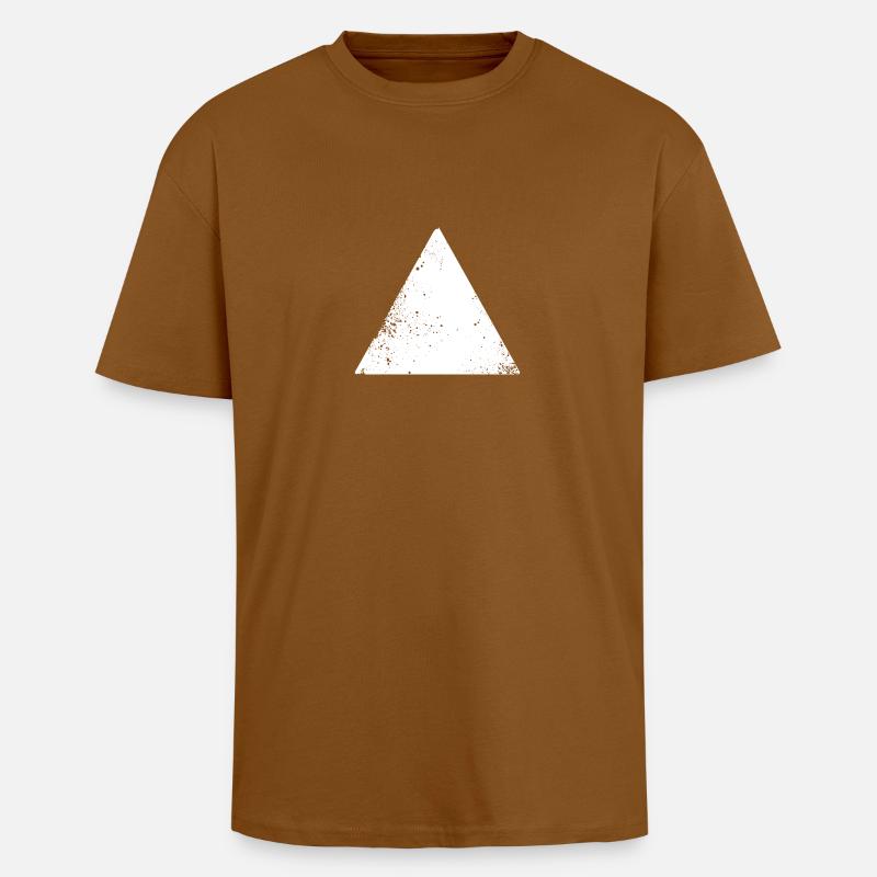 hipster triangle shape - Unisex Oversized Heavyweight T-shirt - toffee
