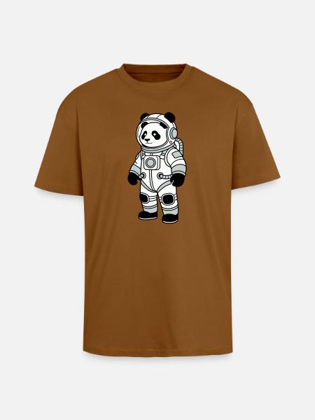 Combinaison spatiale panda bear - T-shirt unisexe oversize épais - toffee