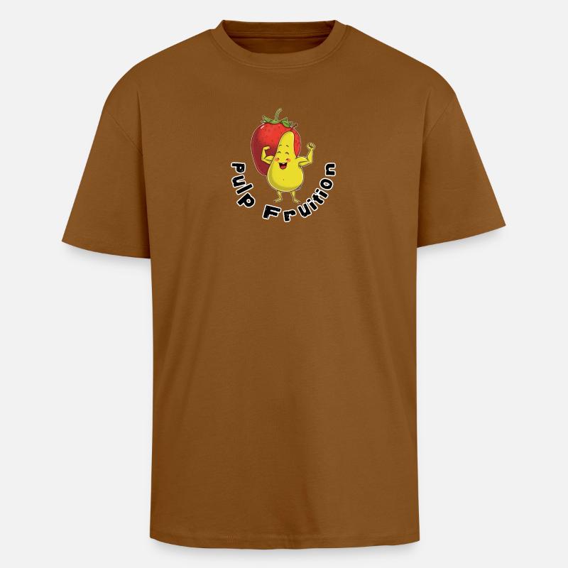 Pulp Fruit Kraftfigur - Oversized Heavyweight Unisex T-Shirt - Toffee