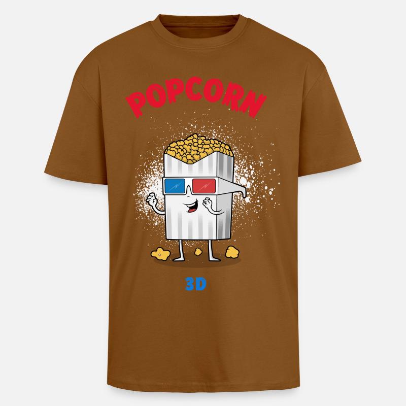 pop corn - Unisex Oversized Heavyweight T-shirt - toffee