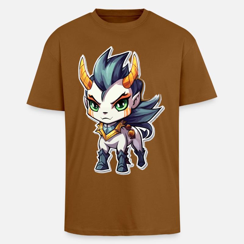 Chibi Dämonenpferd - Oversized Heavyweight Unisex T-Shirt - Toffee