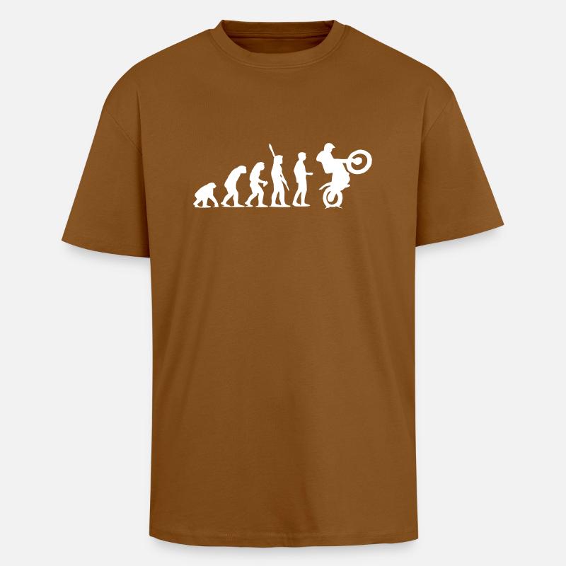 Evolution de première instance - T-shirt unisexe oversize épais - toffee