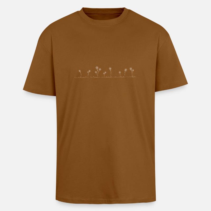 blanc blumenwiese - T-shirt unisexe oversize épais - toffee