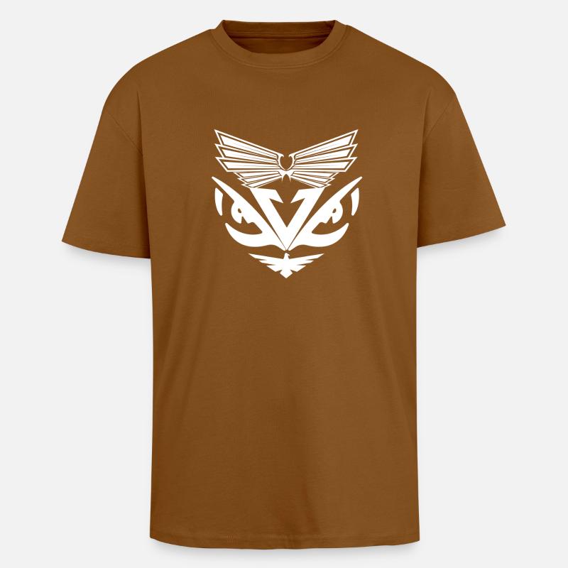 abstract aigles white - Oversized Heavyweight Unisex T-Shirt - Toffee