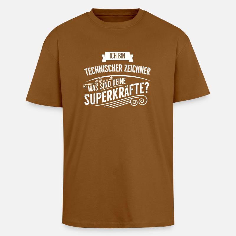 Technischer Zeichner - Oversized Heavyweight Unisex T-Shirt - Toffee