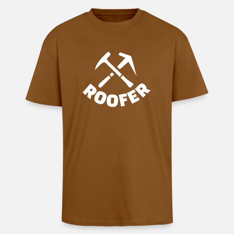 Dachdecker - Oversized Heavyweight Unisex T-Shirt - Toffee