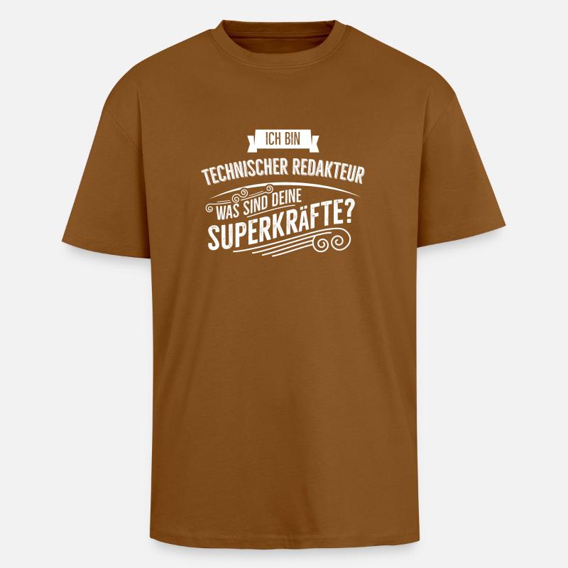 Technischer Redakteur - Oversized Heavyweight Unisex T-Shirt - Toffee