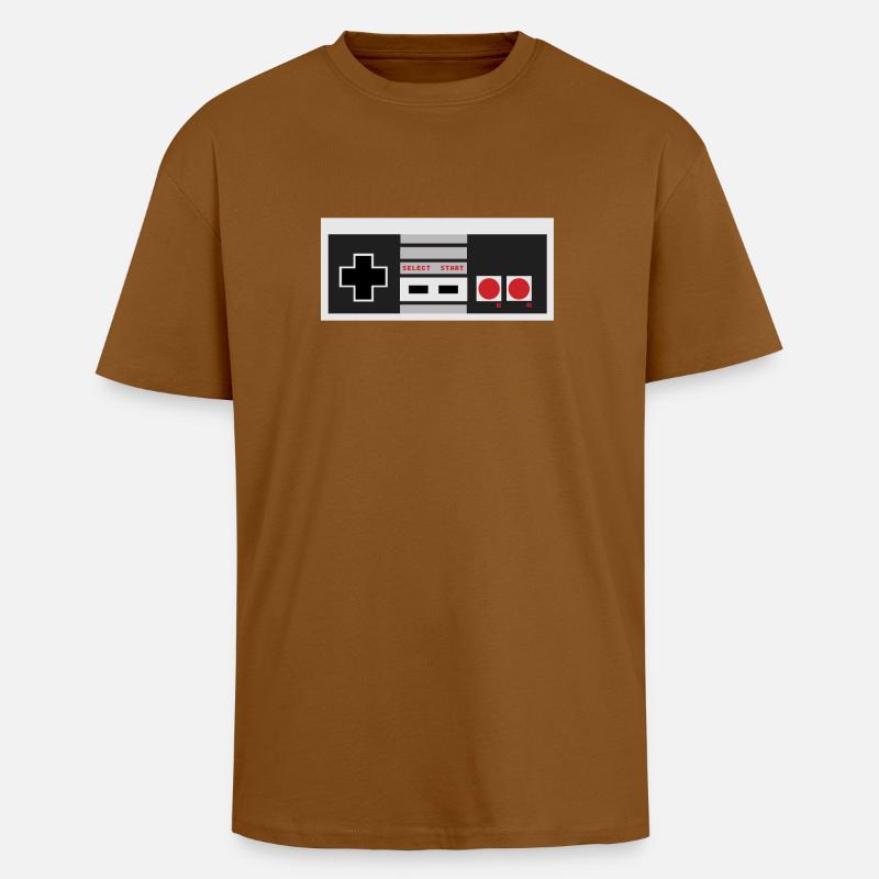nes Controller - Oversized Heavyweight Unisex T-Shirt - Toffee