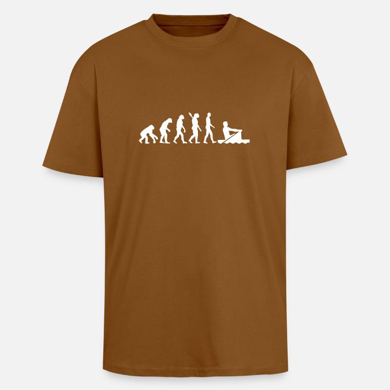 Evolution Aviron - T-shirt unisexe oversize épais - toffee
