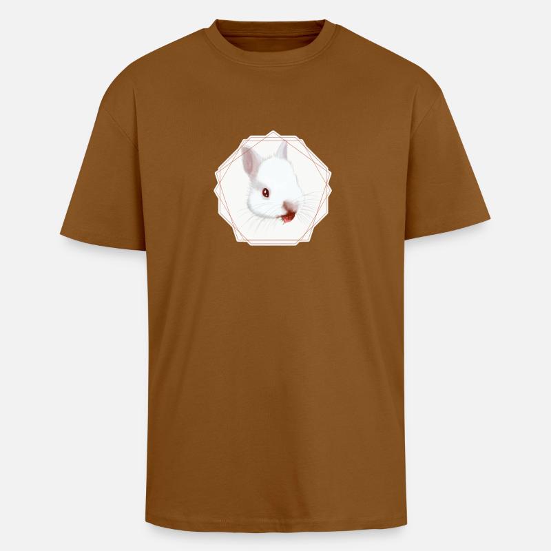 Himbeer Nom - Oversized Heavyweight Unisex T-Shirt - Toffee