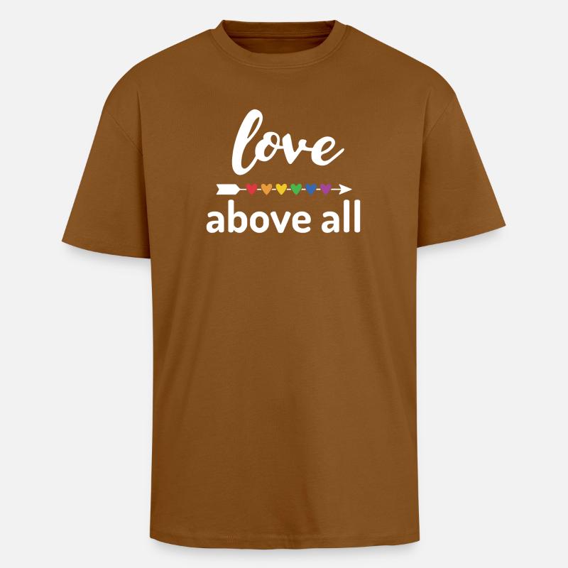 Liebe über alles - Oversized Heavyweight Unisex T-Shirt - Toffee