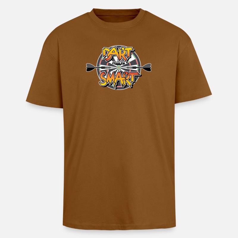 La fléchette vous rend heureux - T-shirt unisexe oversize épais - toffee
