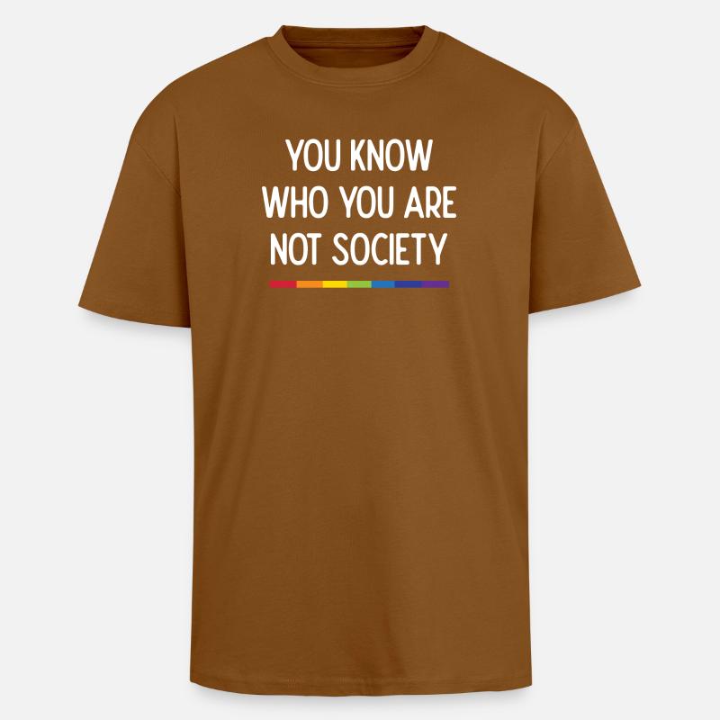 Lebe mit Stolz - Oversized Heavyweight Unisex T-Shirt - Toffee