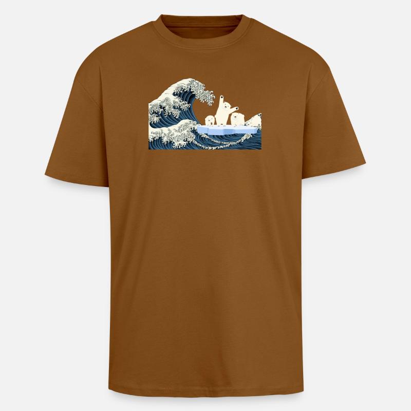 Help Eisbären T-Shirt - Oversized Heavyweight Unisex T-Shirt - Toffee