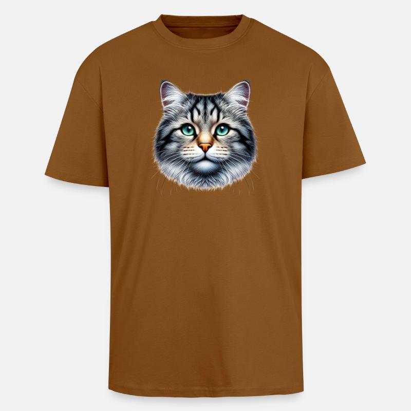 Cat - Unisex Oversized Heavyweight T-shirt - toffee