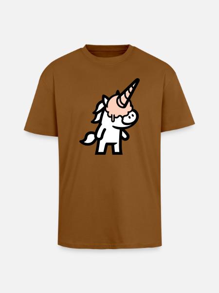 Eishorn - Oversized Heavyweight Unisex T-Shirt - Toffee