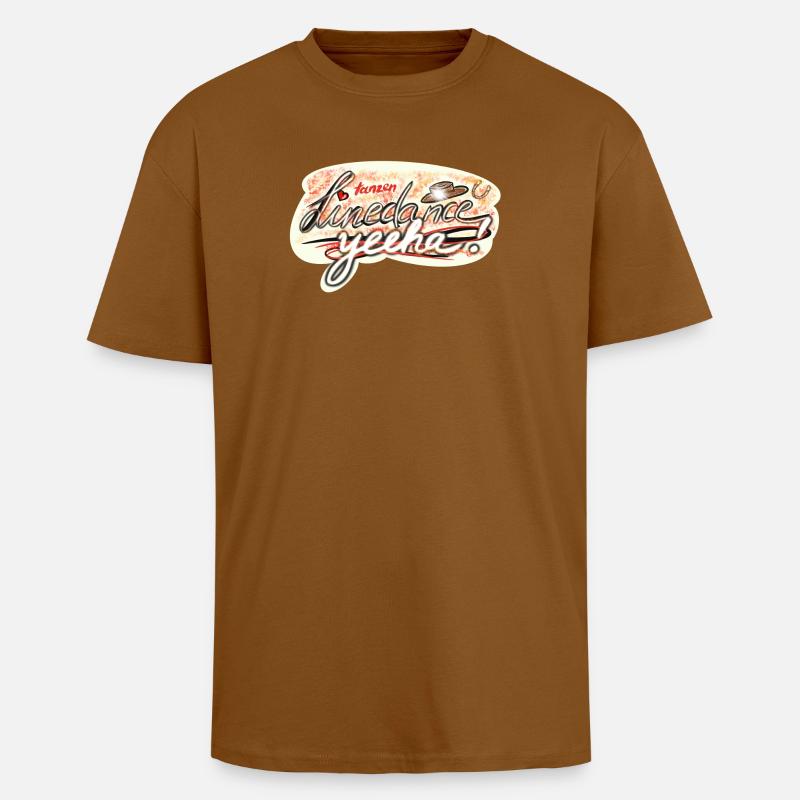Tanzen und Dance Linedance Design - Oversized Heavyweight Unisex T-Shirt - Toffee