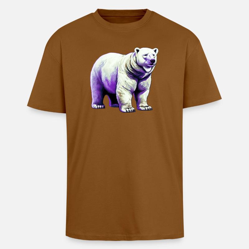 Weißer Eisbär - Oversized Heavyweight Unisex T-Shirt - Toffee