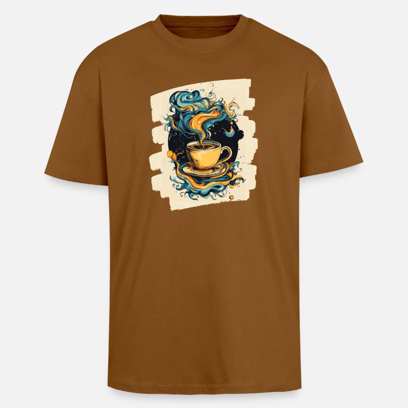 Coffee Coffee Coffee Lovers - Unisex Oversized Heavyweight T-shirt - toffee