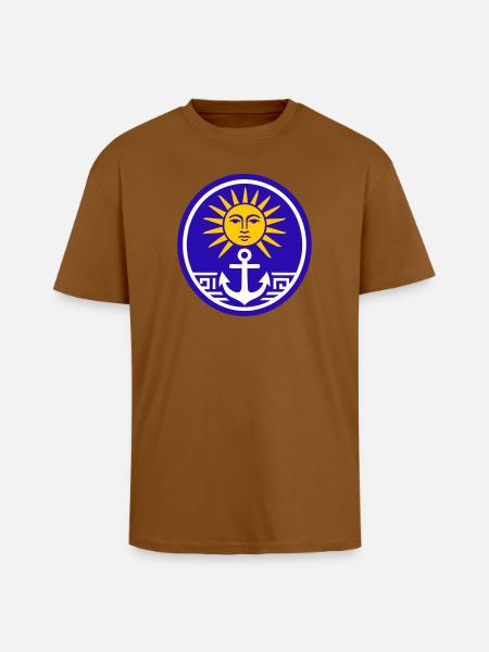 Grèce Soleil - T-shirt unisexe oversize épais - toffee