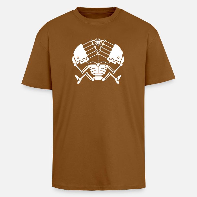 3rd Eye Robotics - white version - Unisex Oversized Heavyweight T-shirt - toffee