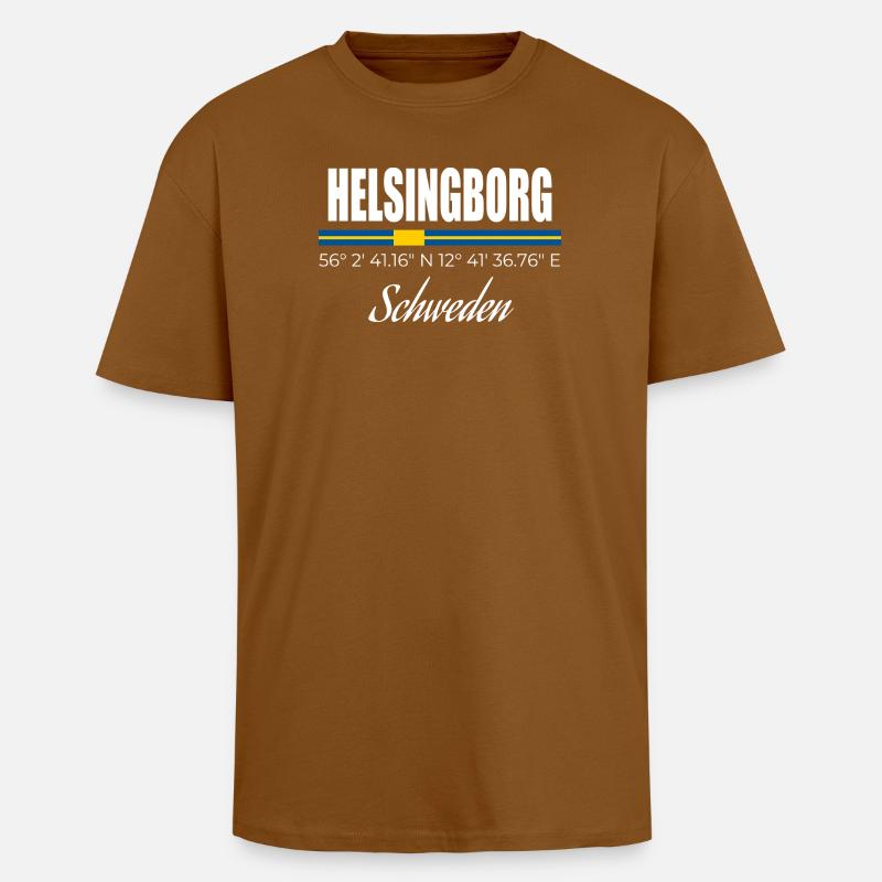 Helsingborg - T-shirt unisexe oversize épais - toffee