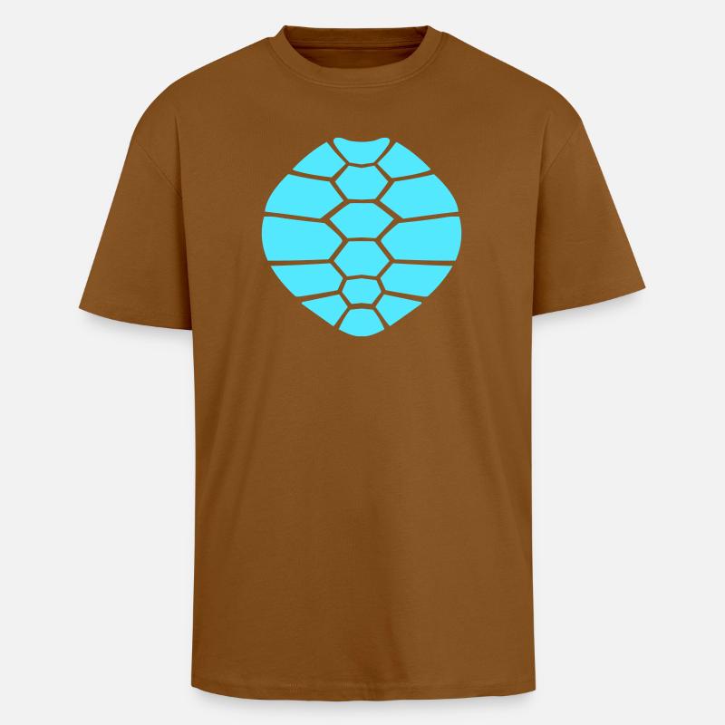 Turtle shell pattern turtle icon cool - Unisex Oversized Heavyweight T-shirt - toffee