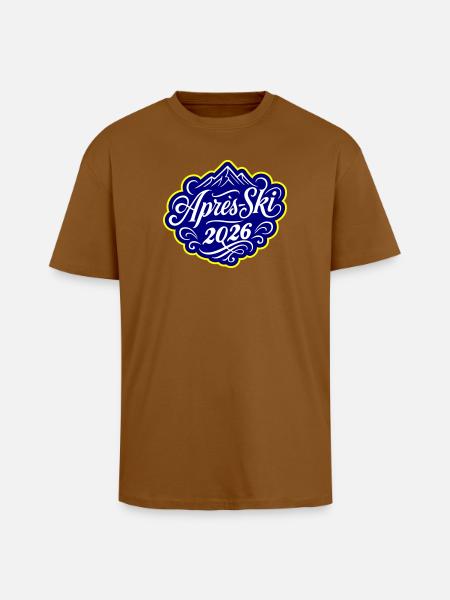 Après-ski 2026 - Unisex Oversized Heavyweight T-shirt - toffee