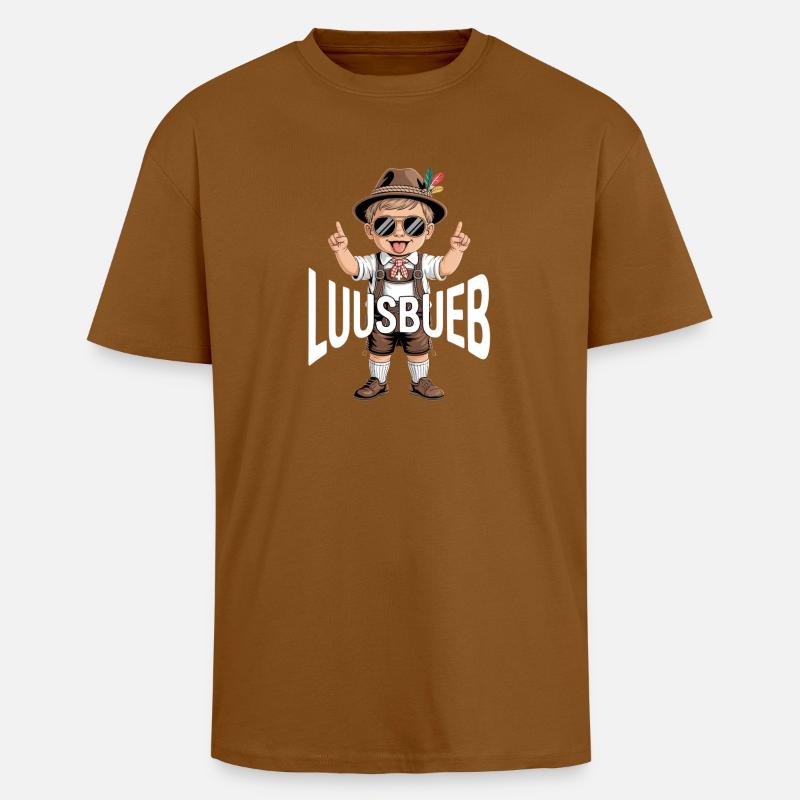 Luusbueb - Oversized Heavyweight Unisex T-Shirt - Toffee