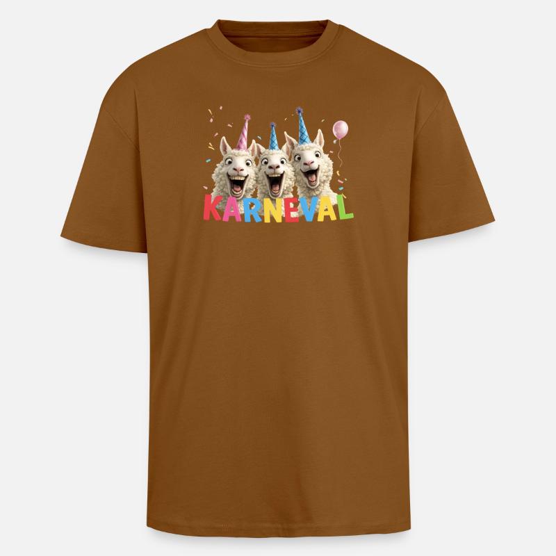 Karneval-Schafe Trio - Oversized Heavyweight Unisex T-Shirt - Toffee