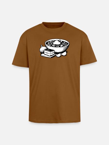Borsch - Oversized Heavyweight Unisex T-Shirt - Toffee