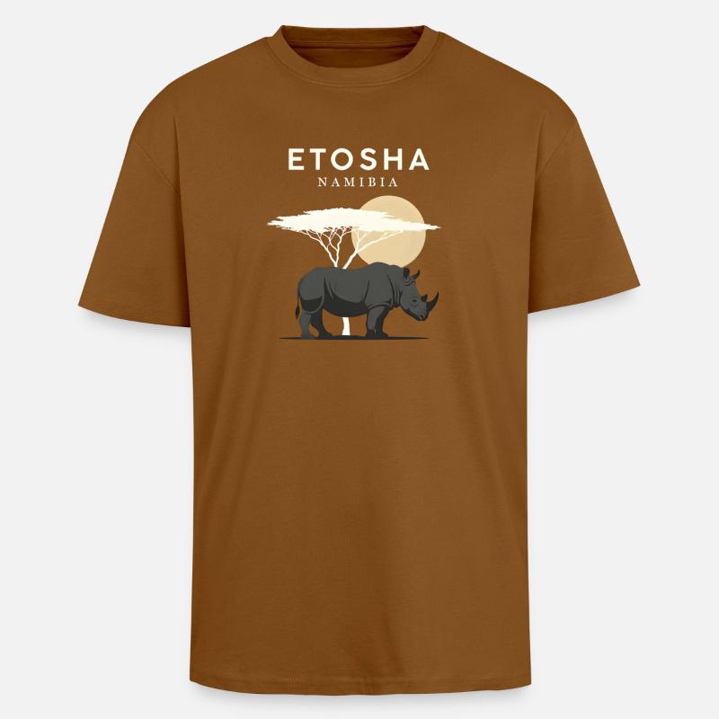 Etoshi Namibia - Oversized Heavyweight Unisex T-Shirt - Toffee