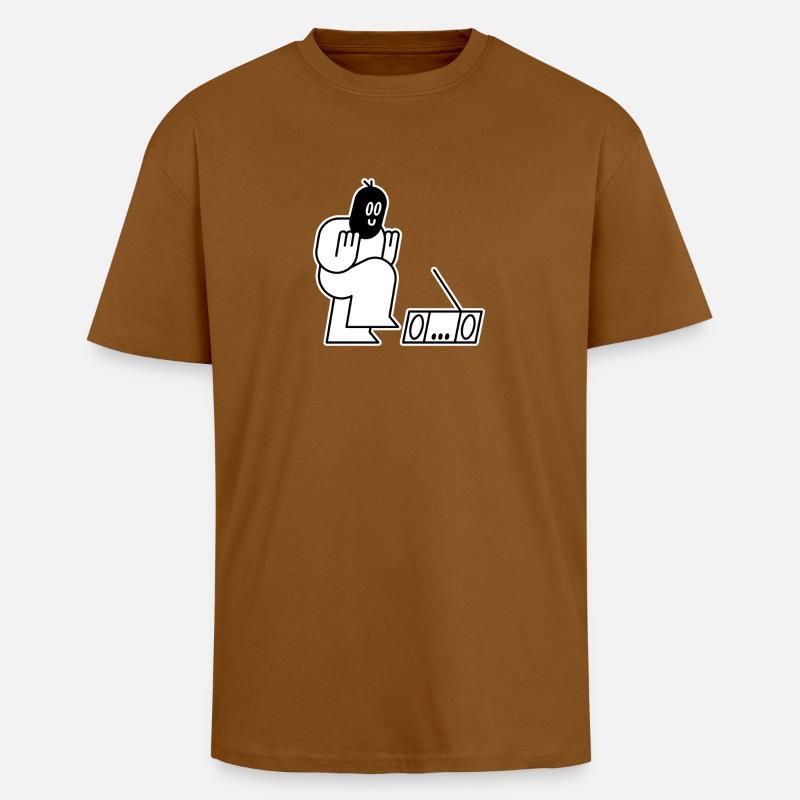Dancing Thug - Oversized Heavyweight Unisex T-Shirt - Toffee