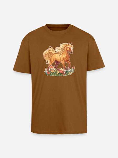 Hest - Unisex oversized heavyweight t-shirt - toffee