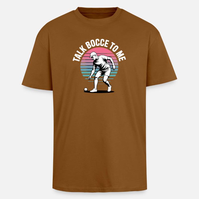 Boccia King Passion de Précision - T-shirt unisexe oversize épais - toffee