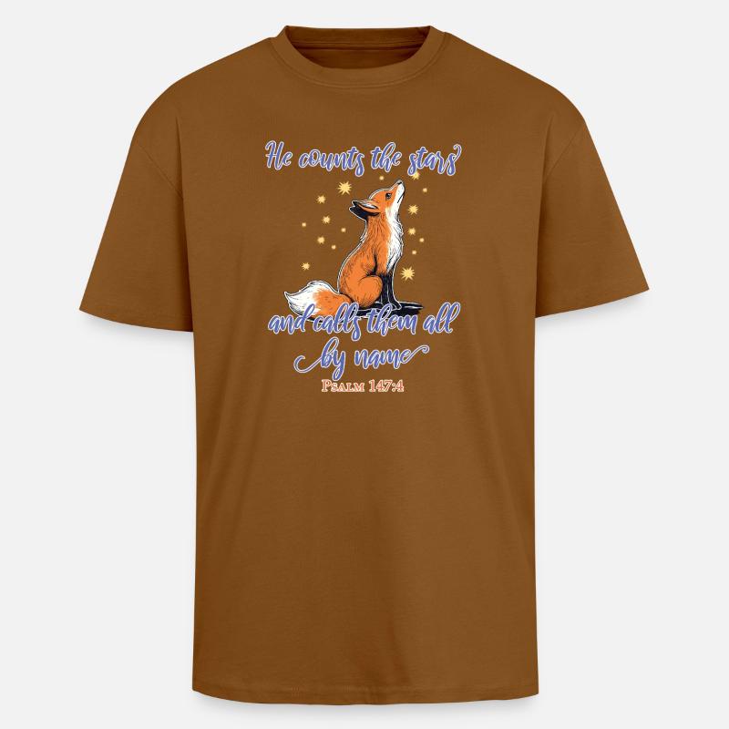 Fuchs Christlich - Oversized Heavyweight Unisex T-Shirt - Toffee