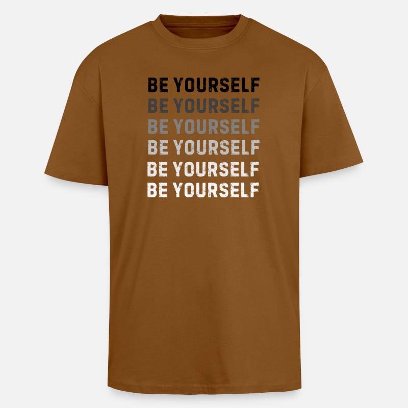 Sei du selbst - Oversized Heavyweight Unisex T-Shirt - Toffee
