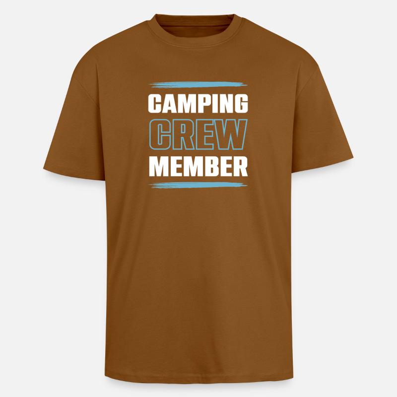 Équipe de camping - T-shirt unisexe oversize épais - toffee