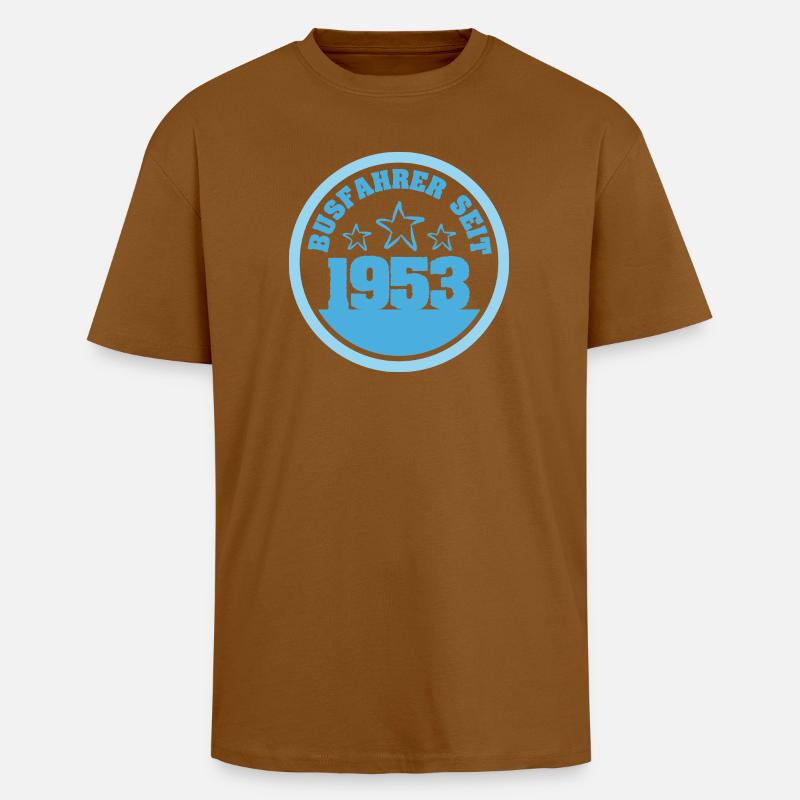 1953 - T-shirt unisexe oversize épais - toffee