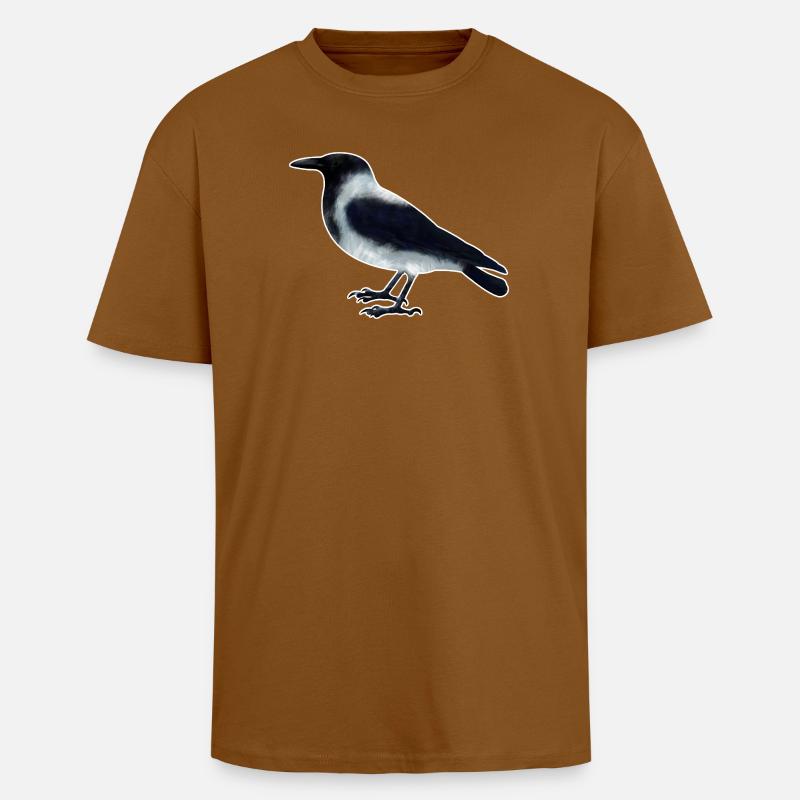 Nebelkrähe.1 - Oversized Heavyweight Unisex T-Shirt - Toffee